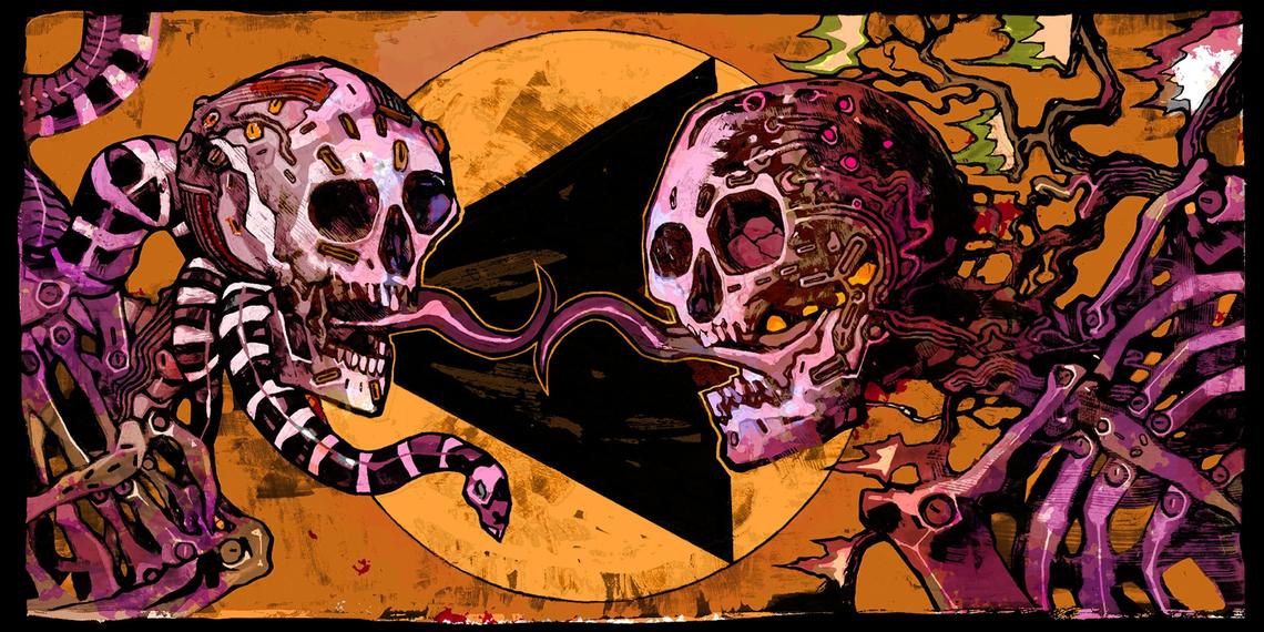 versión cyberpunk de la baraja 